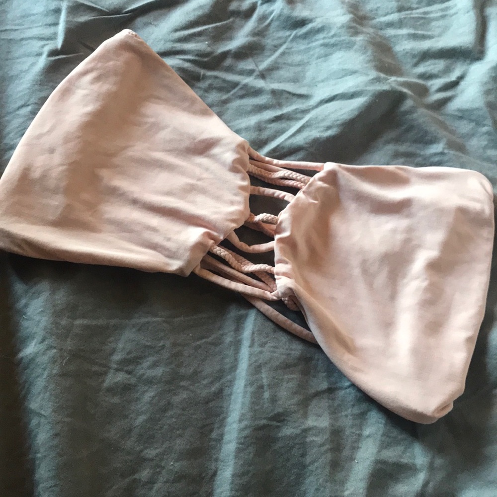 Boys + Arrows bandeau bikini top size large